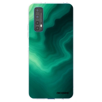Picasee silikonski prozorni ovitek za Realme 7 - Malachite
