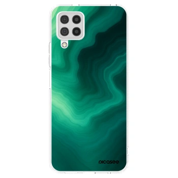 Picasee silikonski prozorni ovitek za Samsung Galaxy A22 A225F 4G - Malachite