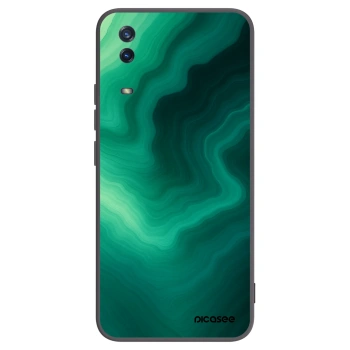 Picasee silikonski črni ovitek za Vivo Y11s - Malachite