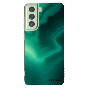 Picasee silikonski prozorni ovitek za Samsung Galaxy S21 FE 5G - Malachite