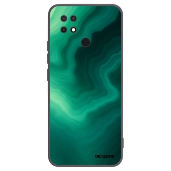 Picasee silikonski črni ovitek za Xiaomi Redmi 10C - Malachite