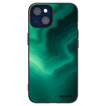 Picasee silikonski črni ovitek za Apple iPhone 14 - Malachite