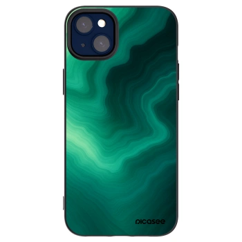 Picasee silikonski črni ovitek za Apple iPhone 14 Plus - Malachite