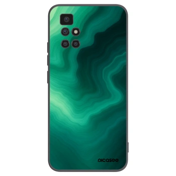 Picasee silikonski črni ovitek za Xiaomi Redmi 10 (2022) - Malachite