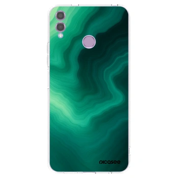 Picasee silikonski prozorni ovitek za Honor 8X - Malachite