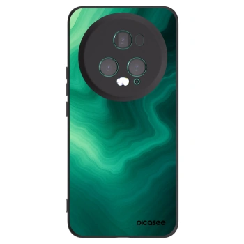 Picasee silikonski črni ovitek za Honor Magic5 Pro - Malachite