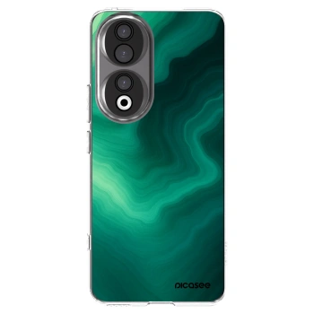 Picasee silikonski prozorni ovitek za Honor 90 5G - Malachite