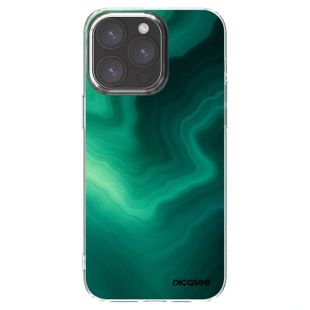 Picasee silikonski prozorni ovitek za Apple iPhone 15 Pro Max - Malachite