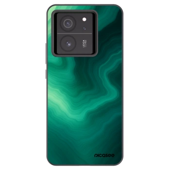 Picasee silikonski črni ovitek za Xiaomi 13T Pro - Malachite