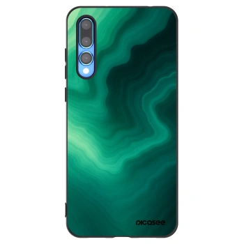 Picasee silikonski črni ovitek za Huawei P20 Pro - Malachite