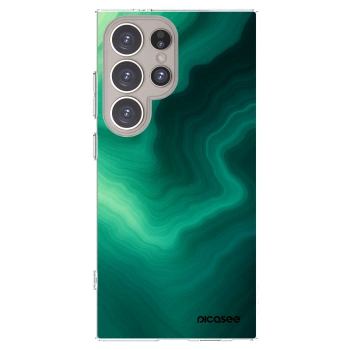 Picasee silikonski prozorni ovitek za Samsung Galaxy S24 Ultra S928B 5G - Malachite