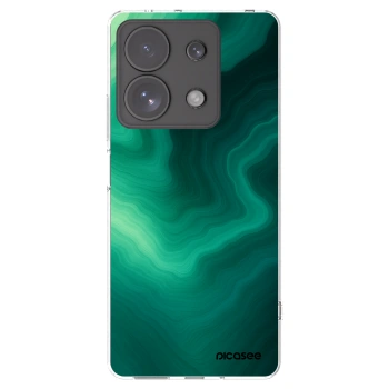 Picasee silikonski prozorni ovitek za Xiaomi Redmi Note 13 Pro 4G - Malachite