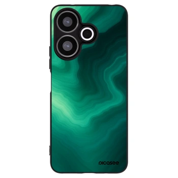 Picasee silikonski črni ovitek za Xiaomi Redmi 13 4G - Malachite