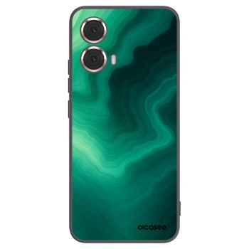 Picasee silikonski črni ovitek za Motorola Moto G85 - Malachite