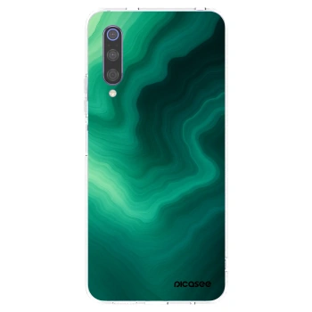 Picasee silikonski prozorni ovitek za Xiaomi Mi 9 - Malachite
