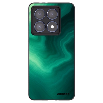 Picasee silikonski črni ovitek za Xiaomi 14T Pro - Malachite