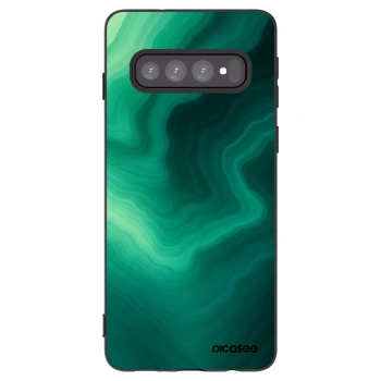 Picasee silikonski črni ovitek za Samsung Galaxy S10 G973 - Malachite