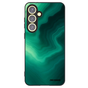 Picasee silikonski črni ovitek za Samsung Galaxy S24 FE S721B - Malachite