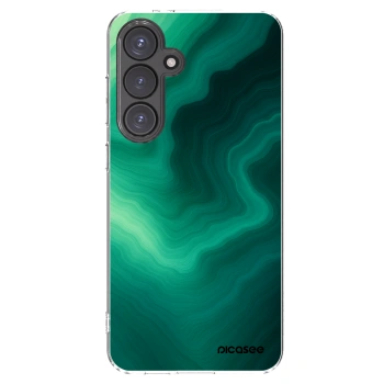 Picasee silikonski prozorni ovitek za Samsung Galaxy S24 FE S721B - Malachite