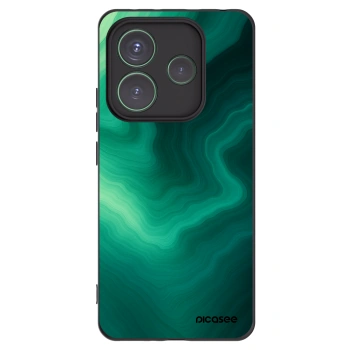 Picasee silikonski črni ovitek za Xiaomi Redmi Note 14 5G - Malachite