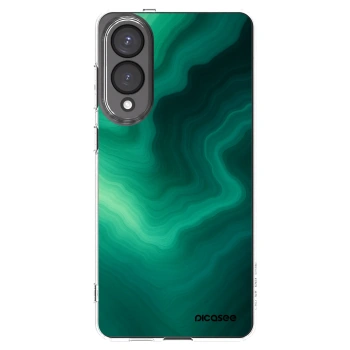 Picasee silikonski prozorni ovitek za Samsung Galaxy S25 Edge 5G - Malachite