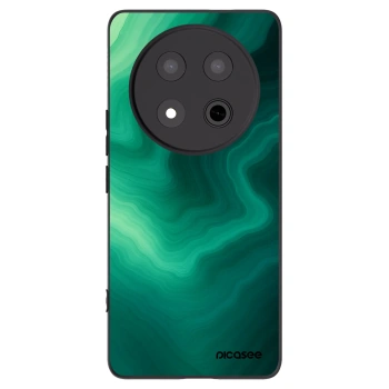 Picasee silikonski črni ovitek za Honor Magic7 Lite 5G - Malachite