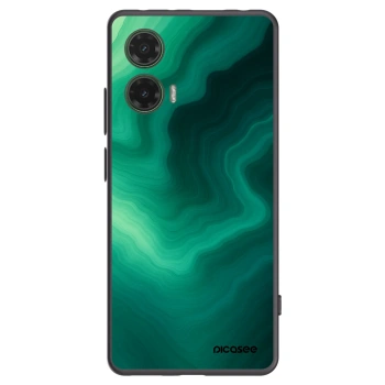 Picasee silikonski črni ovitek za Motorola Moto G35 5G - Malachite