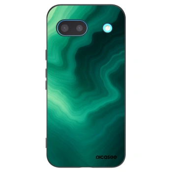 Picasee silikonski črni ovitek za Google Pixel 8a - Malachite