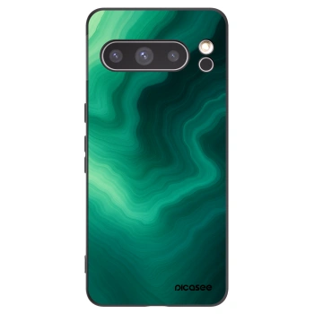 Picasee silikonski črni ovitek za Google Pixel 8 Pro - Malachite