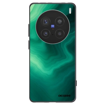 Picasee silikonski črni ovitek za Vivo X200 Pro - Malachite