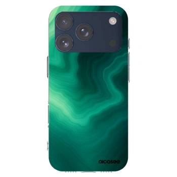 Picasee silikonski prozorni ovitek za Apple iPhone 17 Pro - Malachite