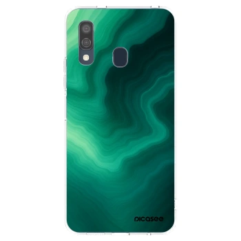 Picasee silikonski prozorni ovitek za Samsung Galaxy A40 A405F - Malachite