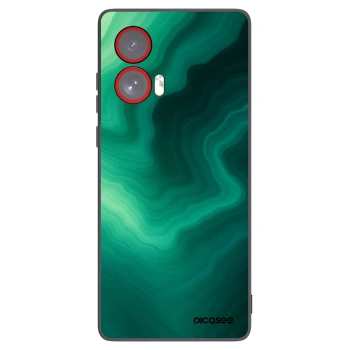 Picasee silikonski črni ovitek za Motorola Edge 50 Fusion - Malachite
