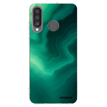 Picasee silikonski prozorni ovitek za Huawei P30 Lite - Malachite