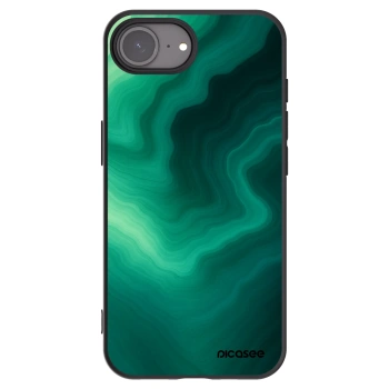 Picasee silikonski črni ovitek za Apple iPhone 17e - Malachite