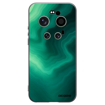 Picasee silikonski črni ovitek za Xiaomi 17 Ultra - Malachite