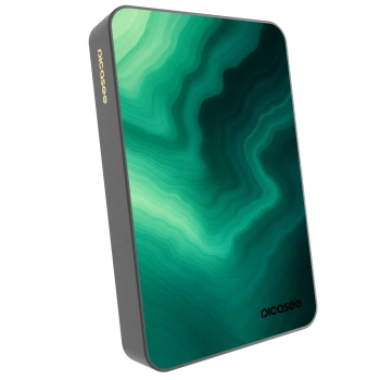Picasee Prenosna baterija z MagSafe 10 000 mAh Siva - Malachite