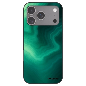 Picasee silikonski črni ovitek za Apple iPhone 18 Pro - Malachite