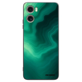 Picasee silikonski črni ovitek za Motorola Moto G06 - Malachite