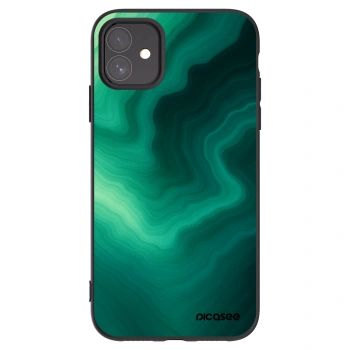 Picasee silikonski črni ovitek za Apple iPhone 11 - Malachite