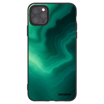 Picasee silikonski črni ovitek za Apple iPhone 11 Pro Max - Malachite