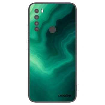 Picasee silikonski črni ovitek za Xiaomi Redmi Note 8 - Malachite