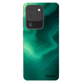 Picasee silikonski prozorni ovitek za Samsung Galaxy S20 Ultra 5G G988F - Malachite