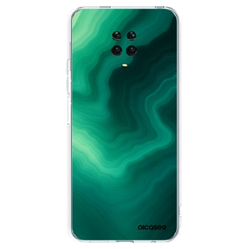 Picasee silikonski prozorni ovitek za Xiaomi Redmi Note 9 Pro - Malachite
