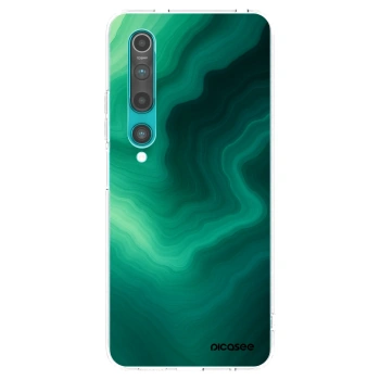 Picasee silikonski prozorni ovitek za Xiaomi Mi 10 - Malachite
