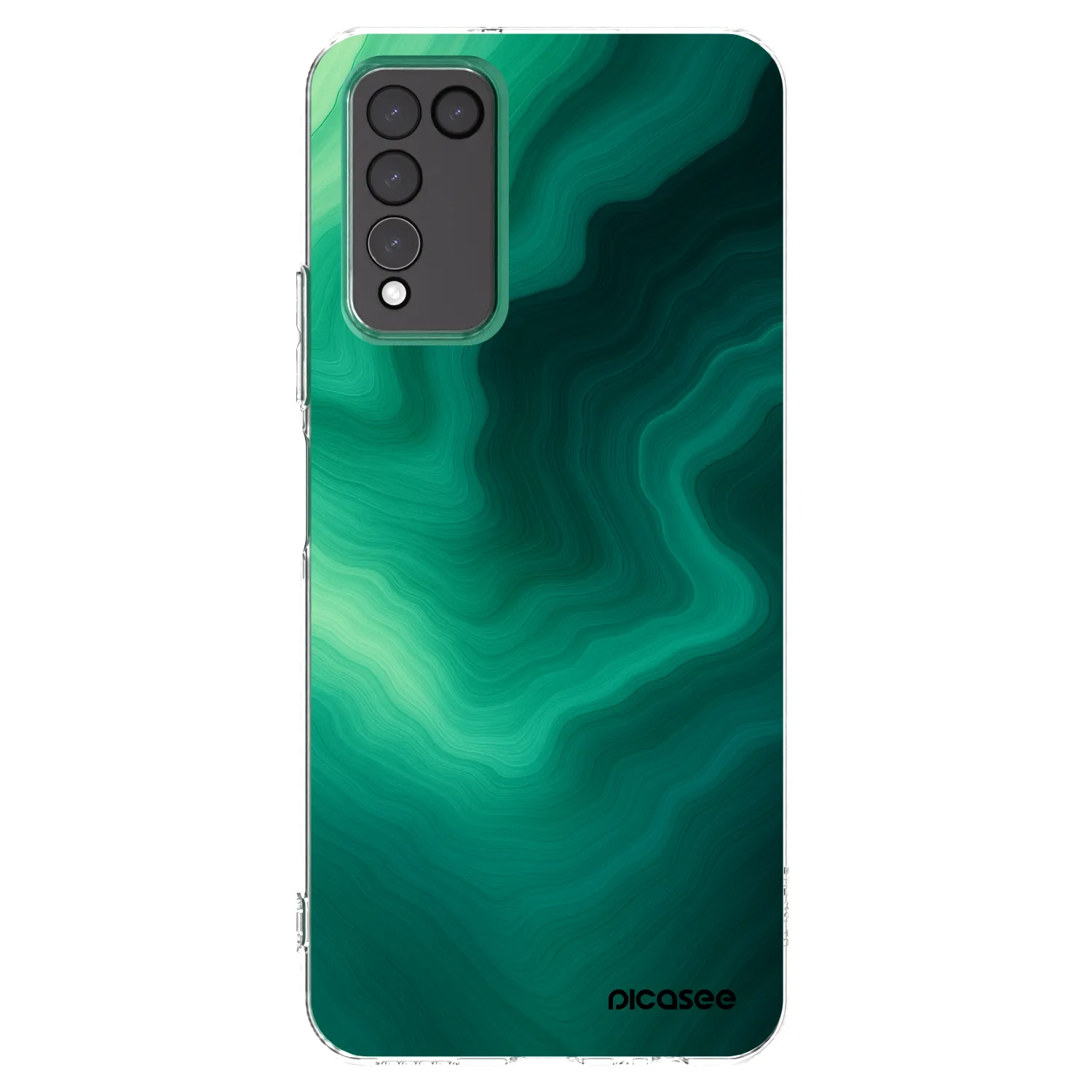Picasee silikonski prozorni ovitek za Honor 10X Lite - Malachite