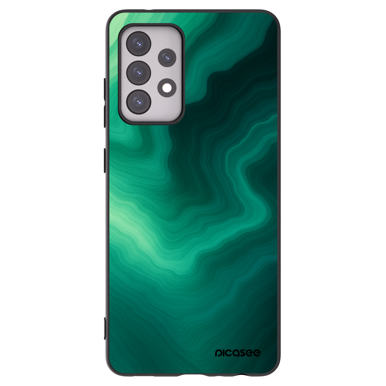 Picasee silikonski črni ovitek za Samsung Galaxy A52 5G A525F - Malachite