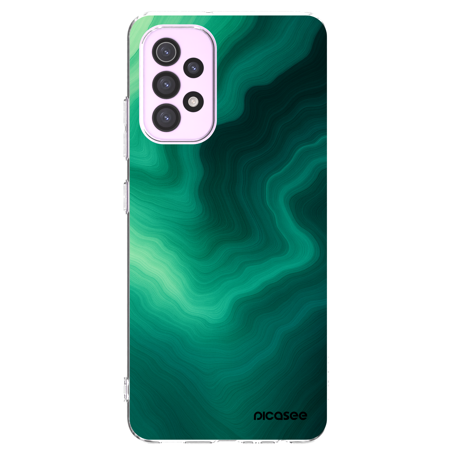 Picasee silikonski prozorni ovitek za Samsung Galaxy A32 5G A326B - Malachite