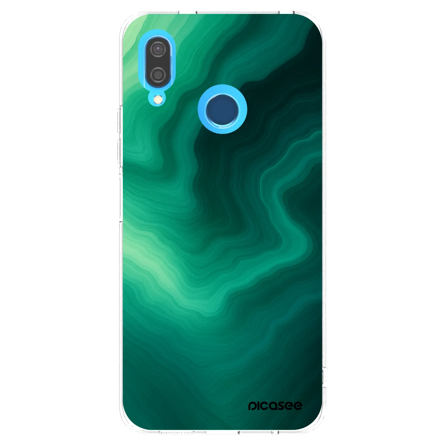 Picasee silikonski prozorni ovitek za Huawei P20 Lite - Malachite