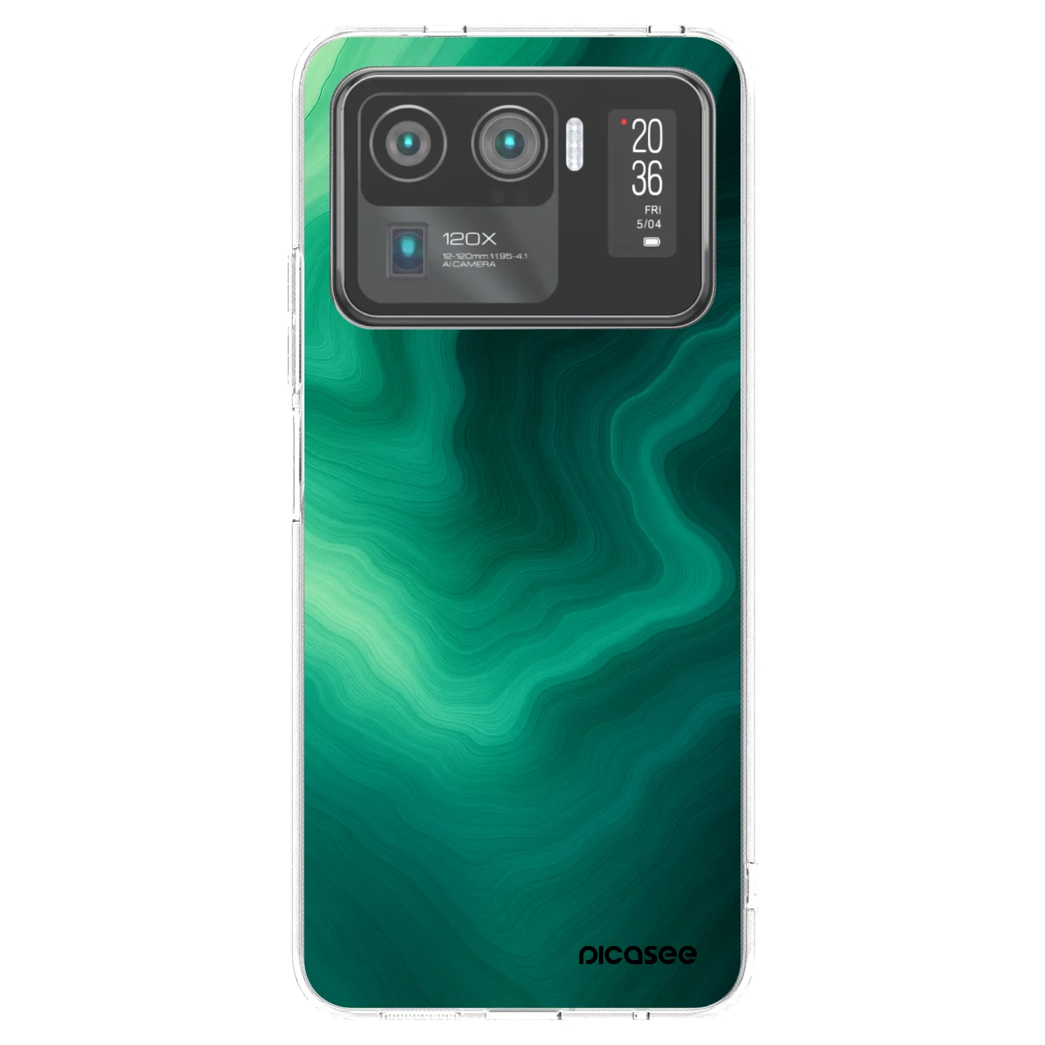 Picasee silikonski prozorni ovitek za Xiaomi Mi 11 Ultra - Malachite